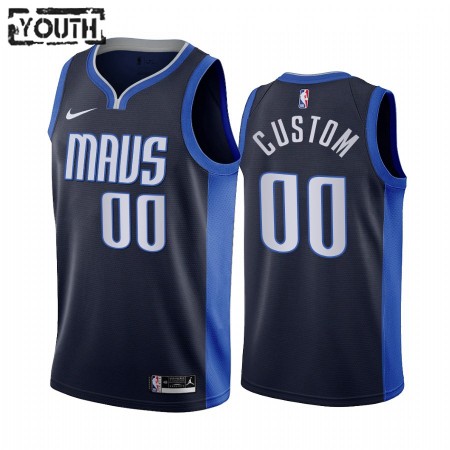 Dallas Mavericks Custom 2020-21 Earned Edition Lasten Pelipaidat Swingman
